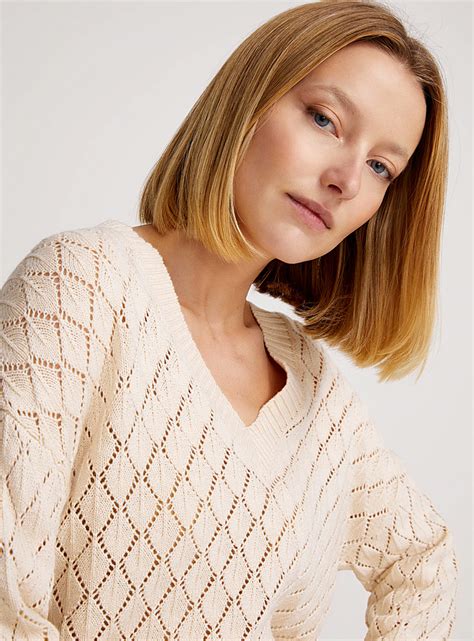 Sweater in Openwork Wool 